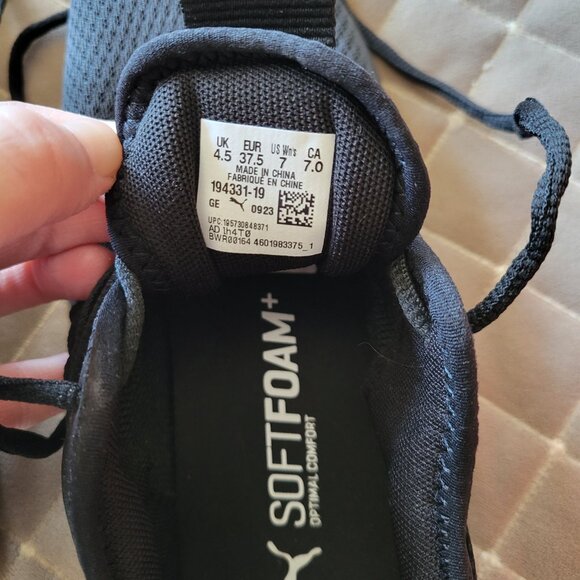 Puma Black SoftRide Lifting Sneakers - Picture 4 of 5